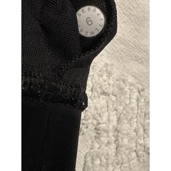 Lululemon Run The Day Sports Bra Fractal Dark Starlight Black Nulux Mesh Sz. 6 - Picture 6 of 9